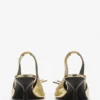Lanvin Bow Slingback Pumps aus geknittertem Metallic-Leder Lanvin Bow Slingback Pumps aus geknittertem Metallic-Leder