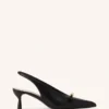 Lanvin Bow Slingback Pumps aus Leder