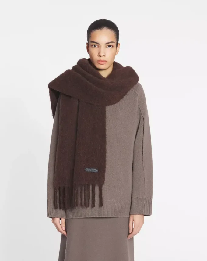 Lanvin Fransenschal aus Wolle