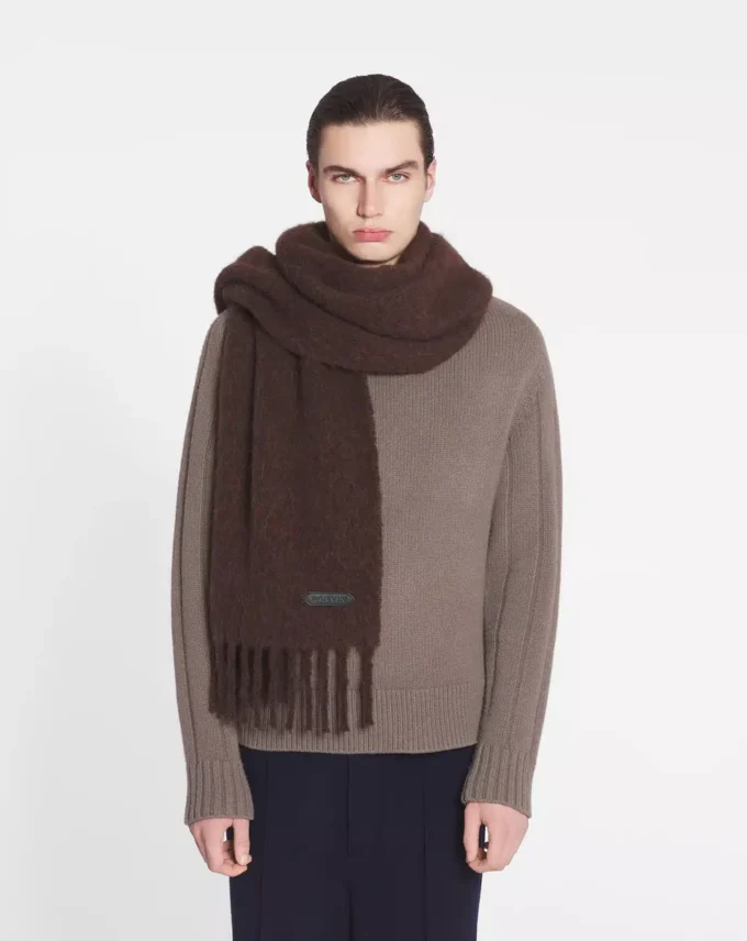 Lanvin Fransenschal aus Wolle