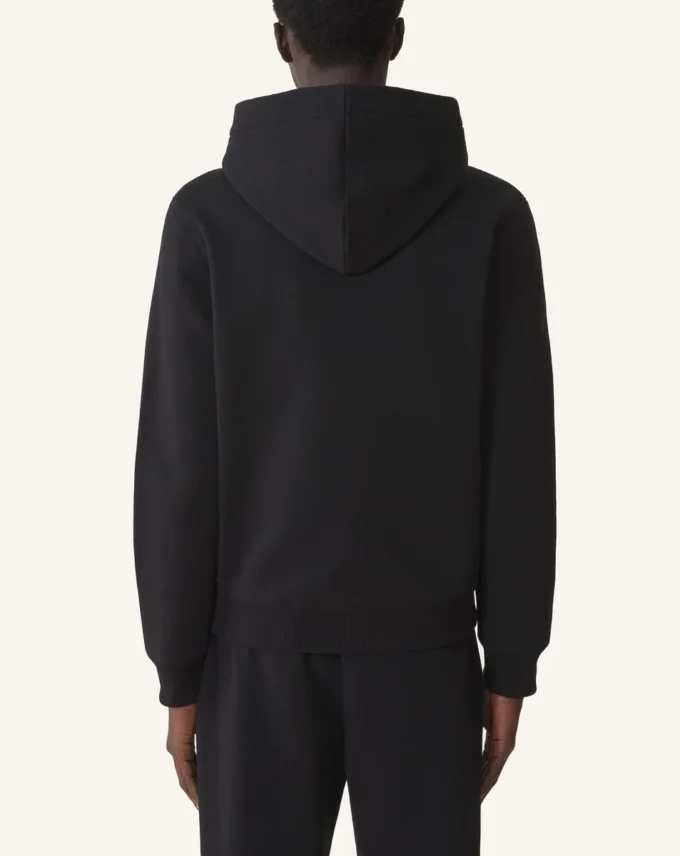 Lanvin Hoodie aus Baumwolle und Lammfell Lanvin Hoodie aus Baumwolle und Lammfell