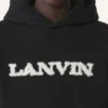 Lanvin Hoodie aus Baumwolle und Lammfell Lanvin Hoodie aus Baumwolle und Lammfell