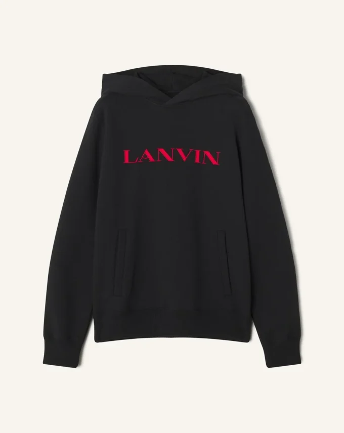 Lanvin Hoodie aus bestickter Baumwolle Lanvin Hoodie aus bestickter Baumwolle