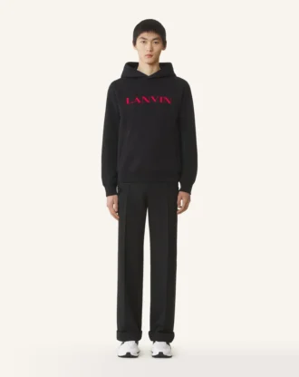 Lanvin Hoodie aus bestickter Baumwolle
