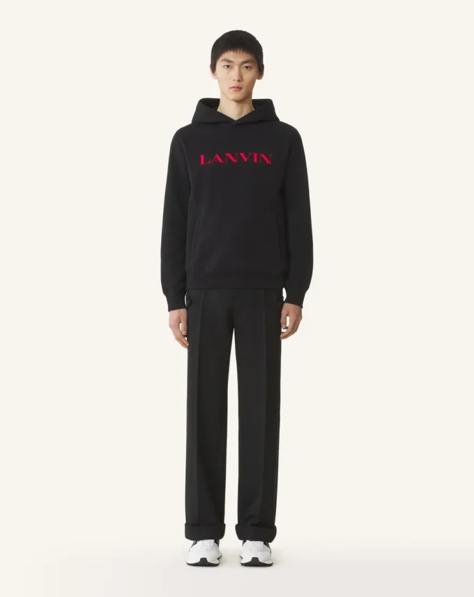 Lanvin Hoodie aus bestickter Baumwolle Lanvin Hoodie aus bestickter Baumwolle