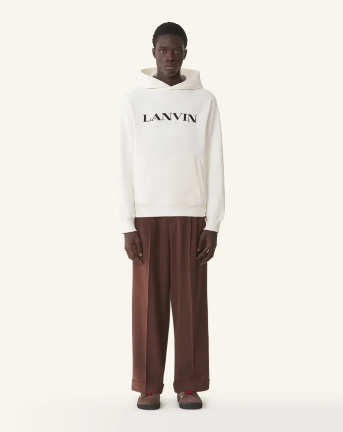 Lanvin Hoodie aus bestickter Baumwolle Lanvin Hoodie aus bestickter Baumwolle