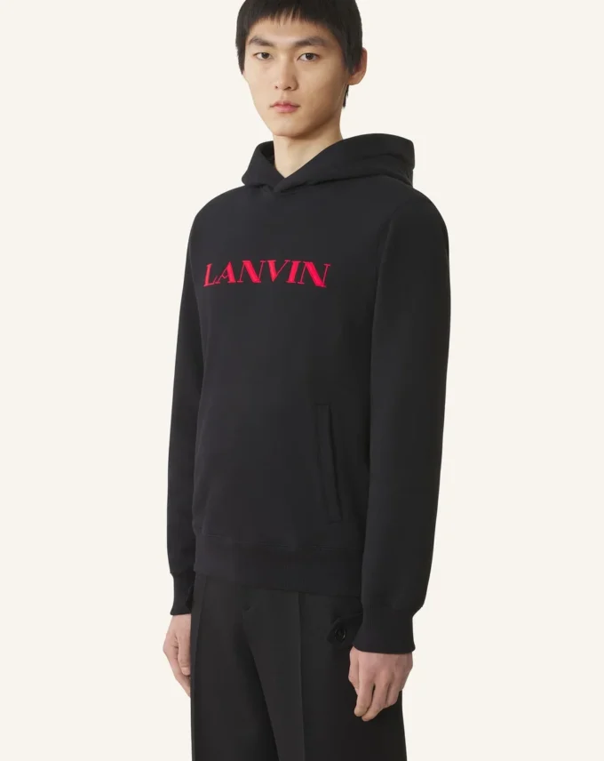 Lanvin Hoodie aus bestickter Baumwolle Lanvin Hoodie aus bestickter Baumwolle