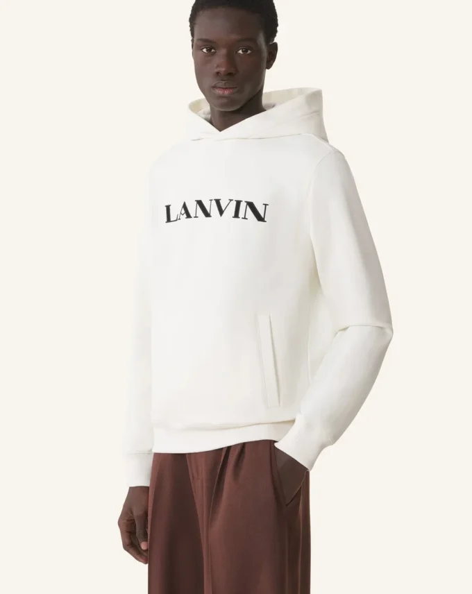 Lanvin Hoodie aus bestickter Baumwolle Lanvin Hoodie aus bestickter Baumwolle