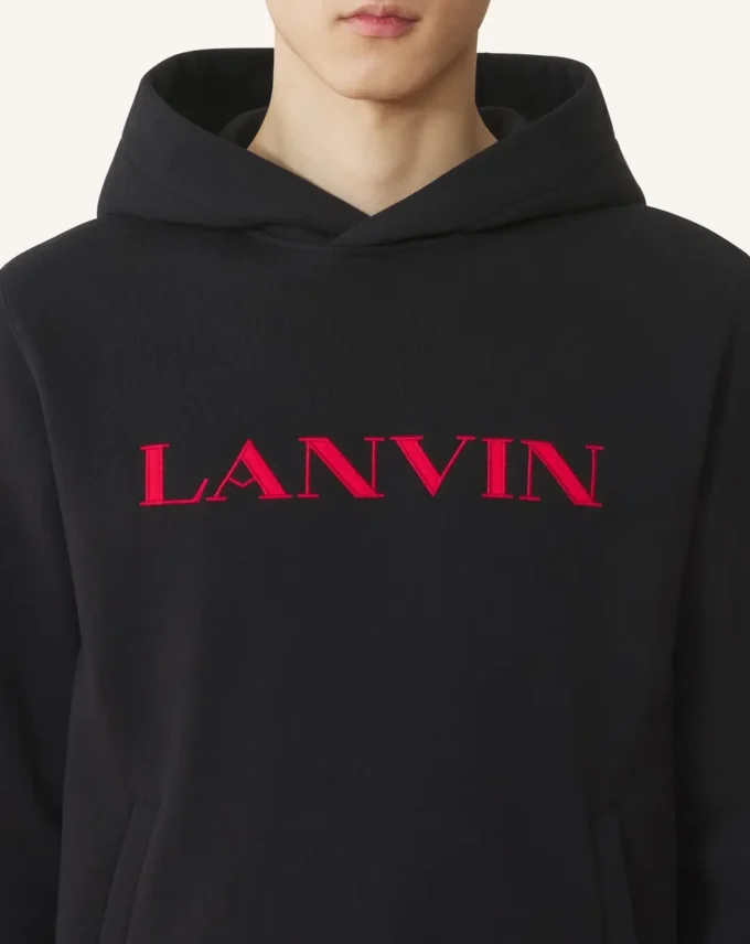 Lanvin Hoodie aus bestickter Baumwolle Lanvin Hoodie aus bestickter Baumwolle