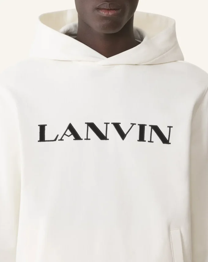 Lanvin Hoodie aus bestickter Baumwolle Lanvin Hoodie aus bestickter Baumwolle
