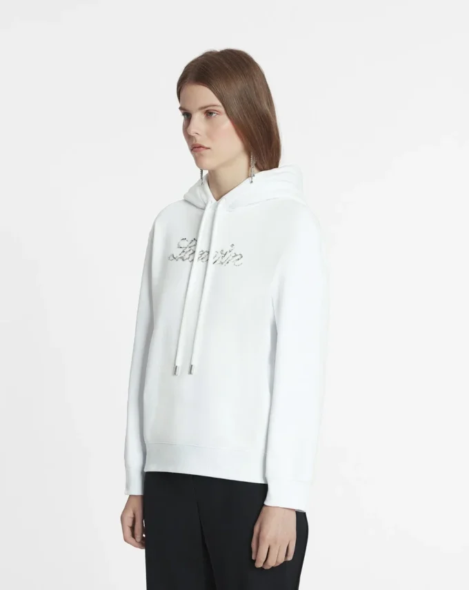 Lanvin Hoodie mit Perlenstickerei Lanvin Hoodie mit Perlenstickerei