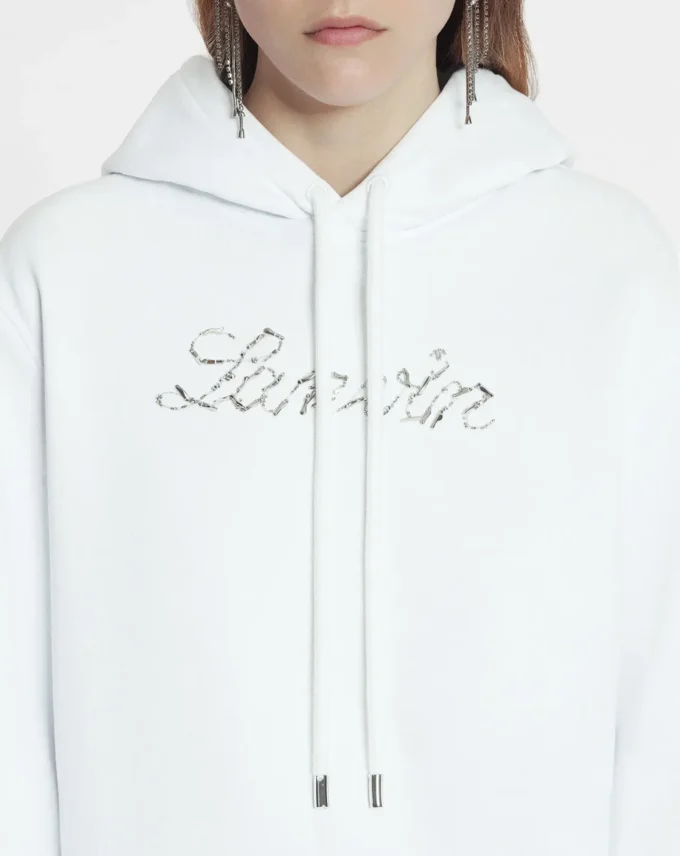 Lanvin Hoodie mit Perlenstickerei Lanvin Hoodie mit Perlenstickerei