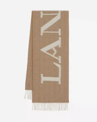 Lanvin Signature-Wollschal mit Fransen