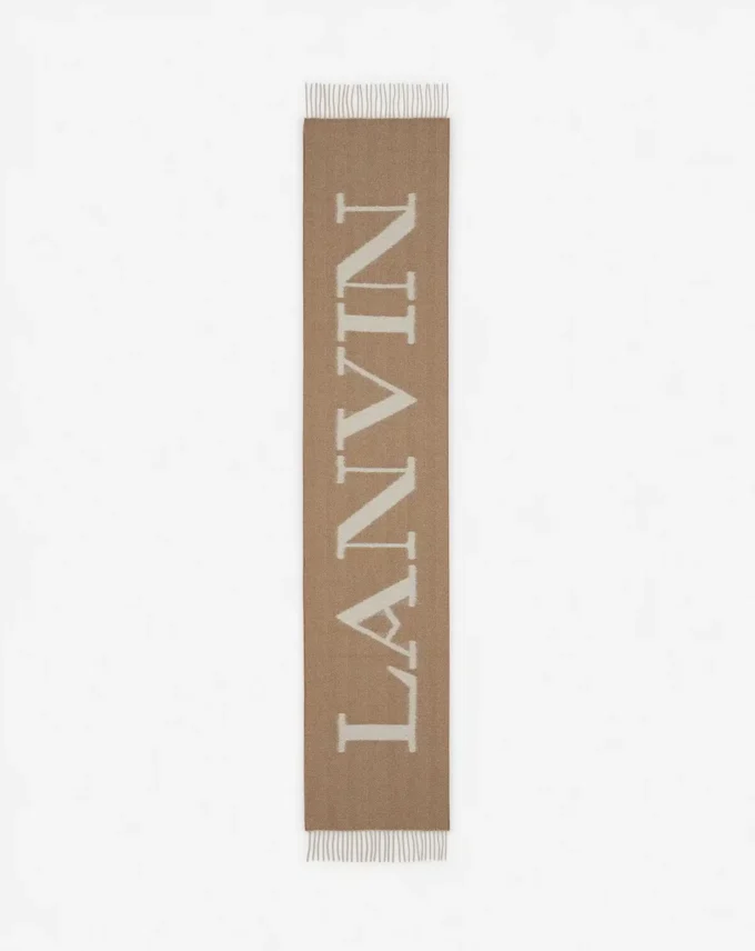 Lanvin Signature-Wollschal mit Fransen Lanvin Signature-Wollschal mit Fransen