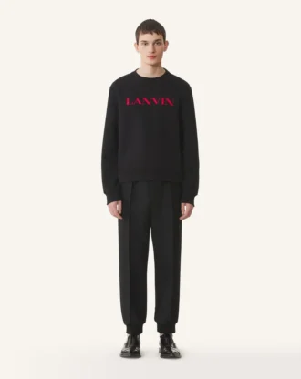 Lanvin Sweatshirt aus bestickter Baumwolle