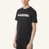 Lanvin T-Shirt aus Baumwolle und Lammfell Lanvin T-Shirt aus Baumwolle und Lammfell