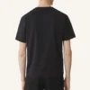 Lanvin T-Shirt aus Baumwolle und Lammfell Lanvin T-Shirt aus Baumwolle und Lammfell