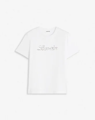 Lanvin T-Shirt mit Perlenstickerei