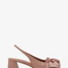 Leder-Slingback-Ballerina mit Absatz Leder-Slingback-Ballerina mit Absatz