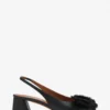Leder-Slingback-Ballerina mit Absatz Leder-Slingback-Ballerina mit Absatz