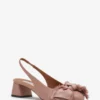 Leder-Slingback-Ballerina mit Absatz Leder-Slingback-Ballerina mit Absatz