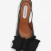 Leder-Slingback-Ballerina mit Absatz Leder-Slingback-Ballerina mit Absatz
