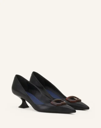 Lederpumps „Midnight Step” mit Schnalle Lederpumps „Midnight Step” mit Schnalle