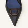 Lederpumps „Midnight Step” mit Schnalle