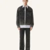 Lockere, gewaschene Jeansjacke Lockere, gewaschene Jeansjacke