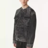 Lockere, gewaschene Jeansjacke Lockere, gewaschene Jeansjacke