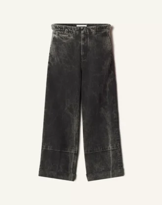 Lockere Passform Gewaschene Jeanshose