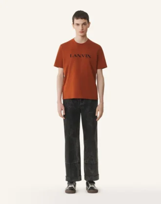 Lockere Passform Gewaschene Jeanshose