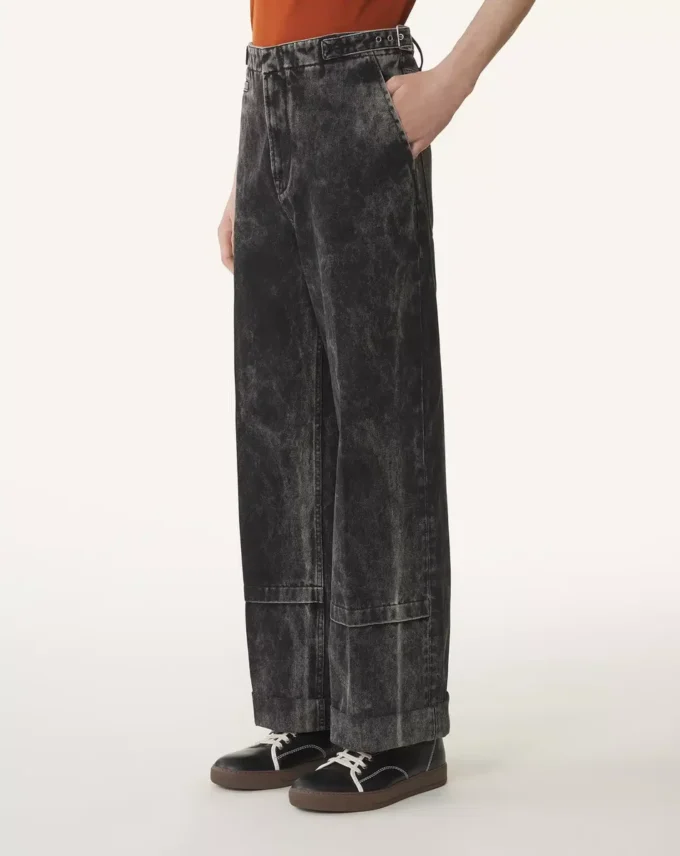 Lockere Passform Gewaschene Jeanshose Lockere Passform Gewaschene Jeanshose