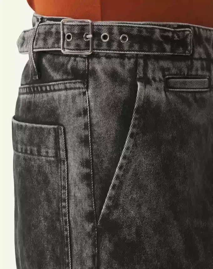 Lockere Passform Gewaschene Jeanshose Lockere Passform Gewaschene Jeanshose