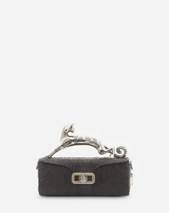 Medium Pencil Cat Tasche aus Pythonleder