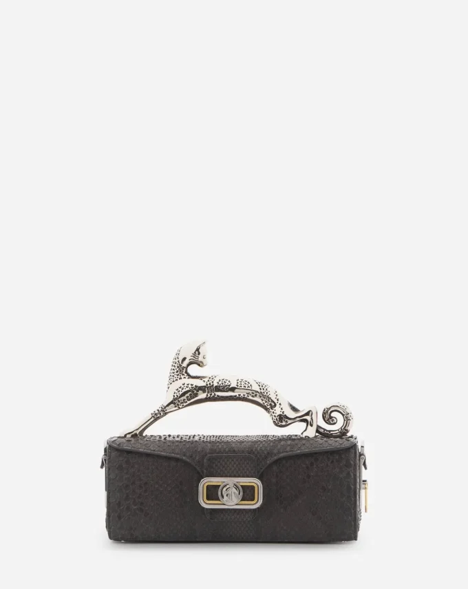 Medium Pencil Cat Tasche aus Pythonleder