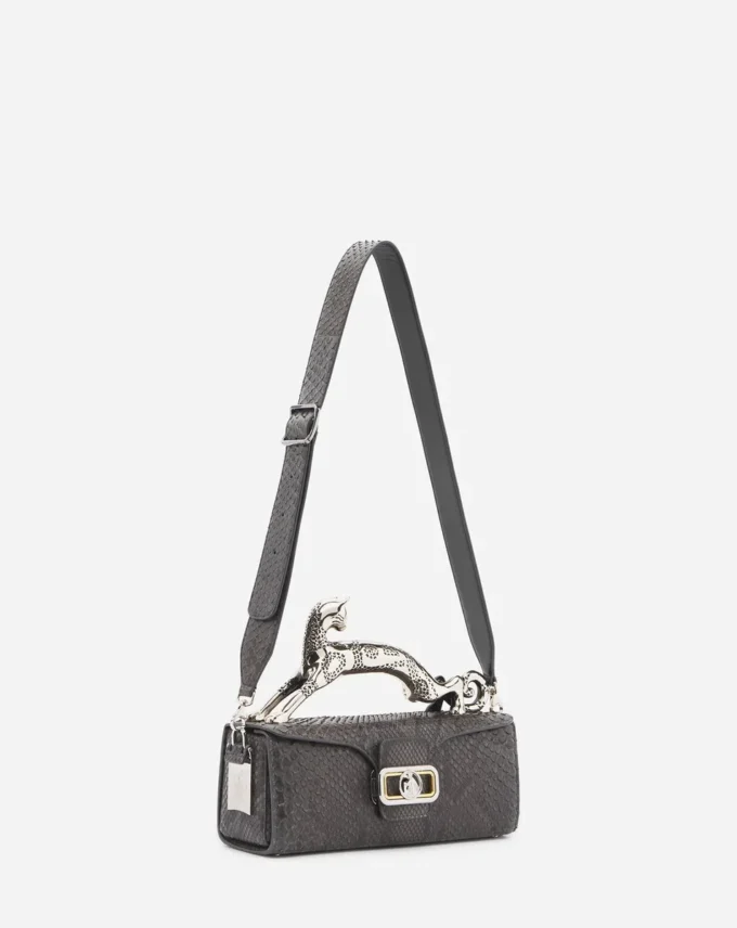 Medium Pencil Cat Tasche aus Pythonleder
