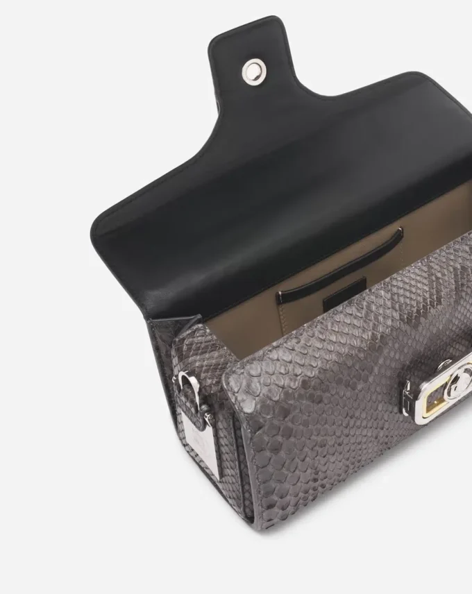Medium Pencil Cat Tasche aus Pythonleder