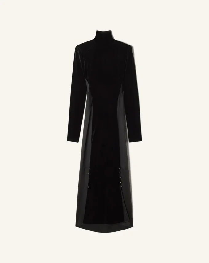 Midi-Kleid aus Samt