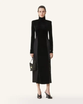 Midi-Kleid aus Samt