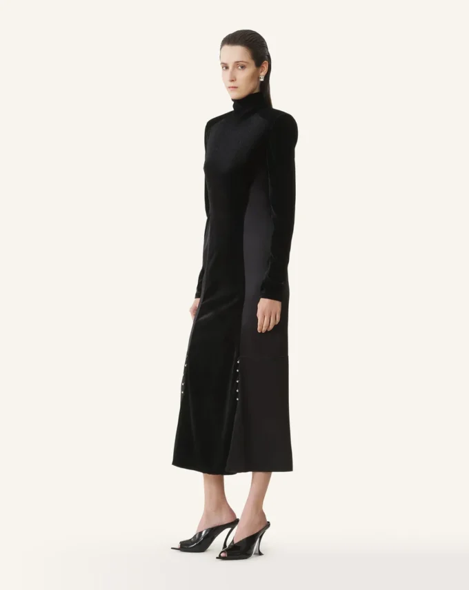 Midi-Kleid aus Samt