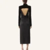 Midi-Kleid aus Samt
