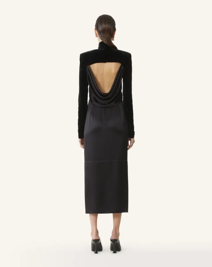 Midi-Kleid aus Samt