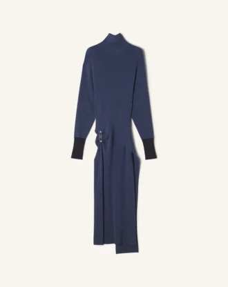 Midi-Kleid aus Wolle und Kaschmir