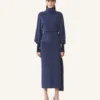 Midi-Kleid aus Wolle und Kaschmir Midi-Kleid aus Wolle und Kaschmir