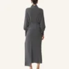 Midi-Kleid aus Wolle und Kaschmir
