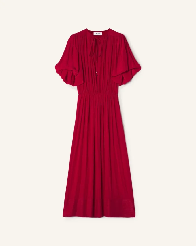 Midikleid aus Charmeuse