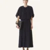 Midikleid aus Charmeuse