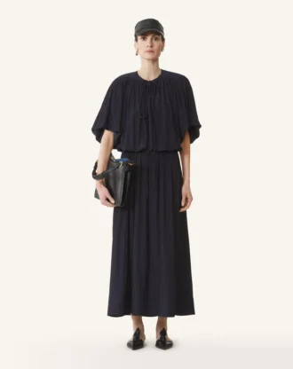 Midikleid aus Charmeuse