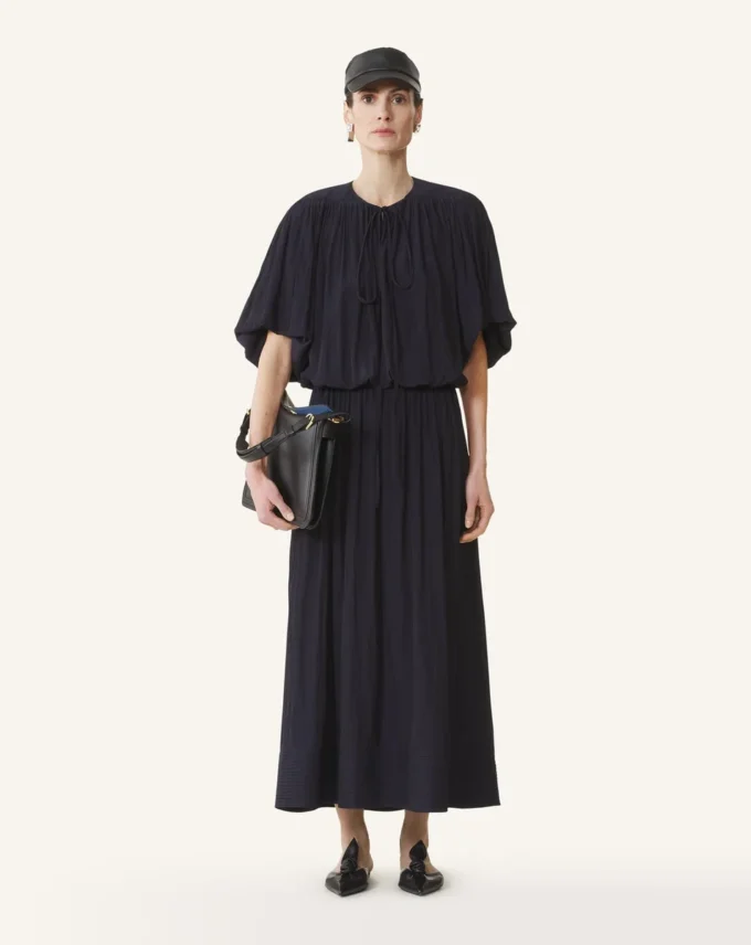 Midikleid aus Charmeuse